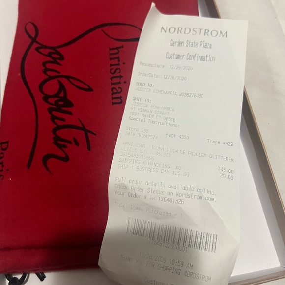 Christian Louboutin Pigalle Glitter Heels - Picture 5 of 7